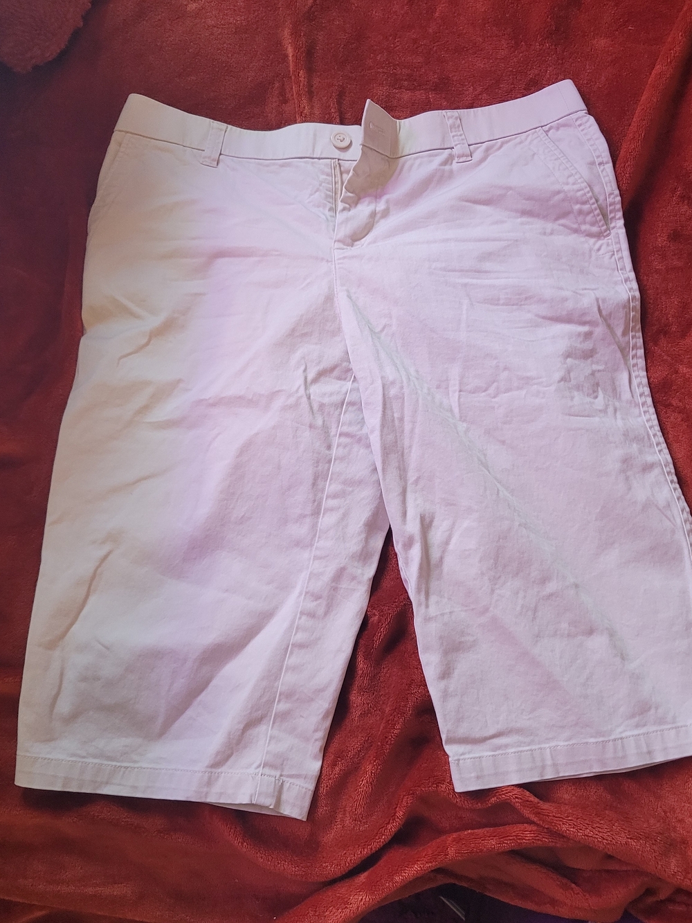 Rafaella Women's White Bermuda Shorts Sz 10